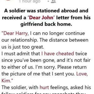 The soldier received an unexpected letter from his girlfriend – Full Story Here