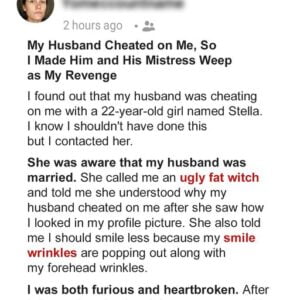 My Husband Cheated on Me, So I Made Him and His Mistress Weep as My Revenge